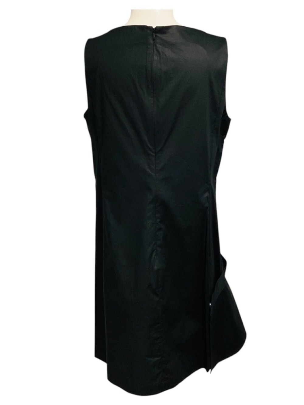 3.1 PHILLIP LIM BLACK RUFFLE DRESS WITH GATHERED RING - Picture 3 of 4